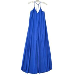 Impressions Blue Royal Maxi Dress NEW Strappy Racerback Sleeveless Womens Size S